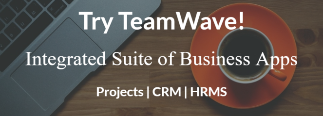 Try TeamWave Projects CRM HRMS